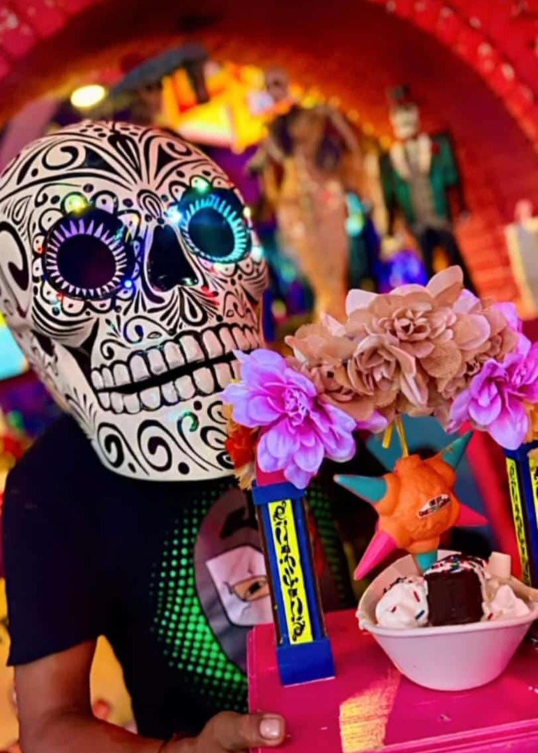 ⭐︎msks⭐︎ Multi Color Fiberglass Calavera (skull) Mask /helmet With