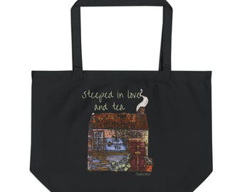 Tea Time Eco Tote Bag: Organic Cotton, Sustainable Shopping