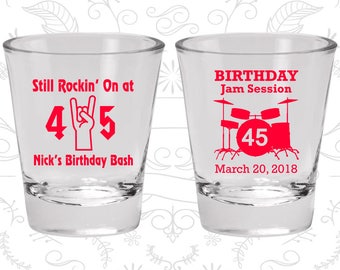 Anchor Birthday Personalized Birthday Shot Glass Anchors Aweigh Nautical Birthday 45th Birthday Shot Glasses 20023