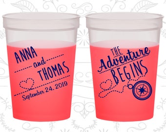 Imprinted Foam Drinking Cups Compass Destination The Adventure Begins Styrofoam Cups 284