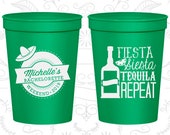 Fiesta Siesta, Tequila Repeat, Custom Bachelorette Party Cup, Mexican Bachelorette Cups, Bachelorette Weekend Cups, Bachelorette Cup (60004)