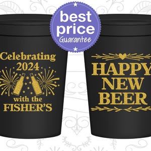 New Years Cups, New Years Eve Party Favors, NYE Party 2025, Happy New Beer | 170004