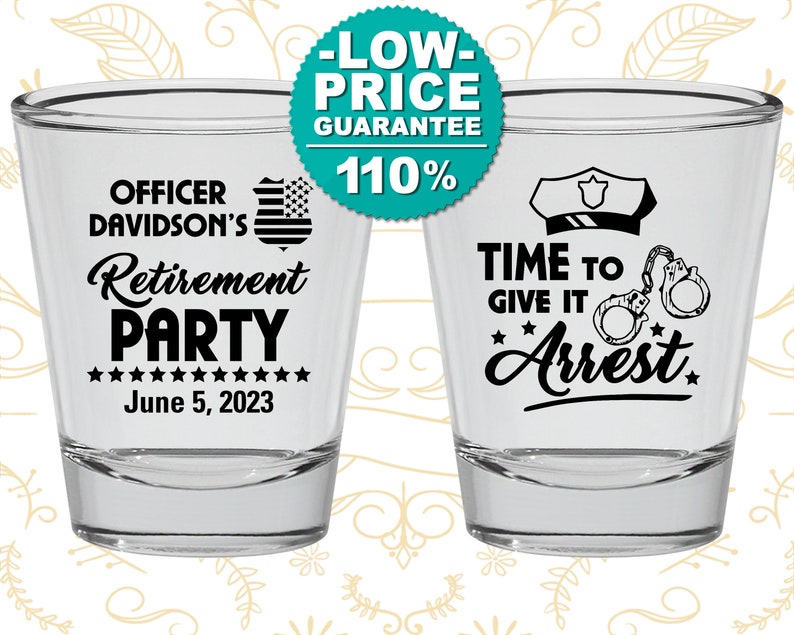 Retirement Shot Glass Retirement Party Favors Retirement Etsy