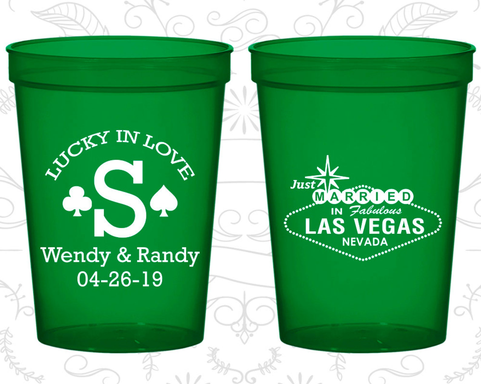 Monogrammed Cup Monogram Cups Monogram Wedding Cups Etsy