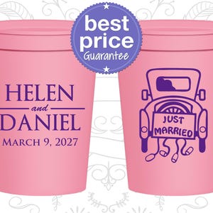 Custom Stadium Cups, Wedding Cups, Plastic Cups, Stadium Cups, Personalized Cups, Personalized Plastic Cups, Personalized Stadium Cups | 613