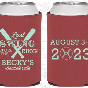 Last swing before the ring, Personalized Bachelorette Gift ideas, Baseball Bachelorette Gifts, Bachelorette Gift | 60127