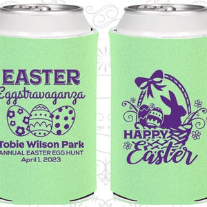 Easter Party Favors, Easter Can Coolers, Easter Party Gifts, Easter Décor, Easter Egg Hunt, Happy Easter, Easter Bunny | 210008