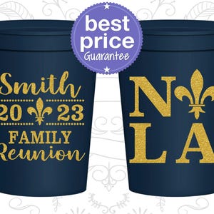 Family Reunion Stadium Cups, Family Reunion Favors, Family Reunion Gift Ideas, New Orleans Family Reunion, Nola | 160031