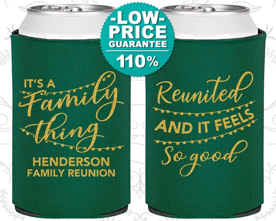 Family Reunion Ideas, Family Reunion Can Coolers, Family Reunion Party Favors, Reunited and it feels so good (160052) Il_570xn