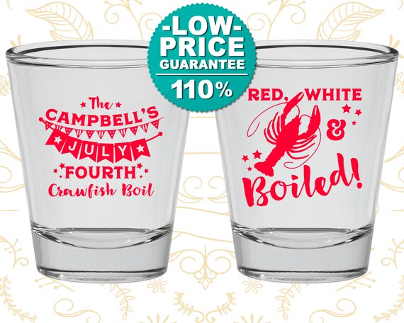 4th Of July Shot Glasses 4th Of July Gift July 4th Party Favors