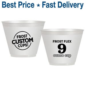 Frosted Wine Cups, Shatterproof Wine Cups, Plastic Wine Cups, Personalized Wine Cups, Custom Wine Cups, Wedding Wine Cups, 9 oz Wine Cups
