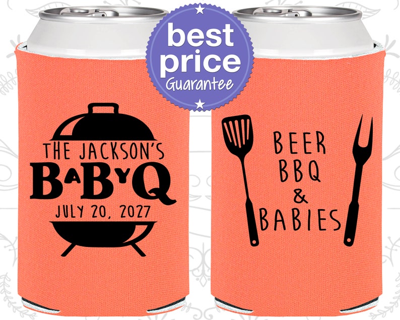 Baby BBQ Shower Favors, Baby Shower Party Favors, barbecue Baby Shower Favors, Country Baby Shower, Baby Shower Cooler C90112 image 1