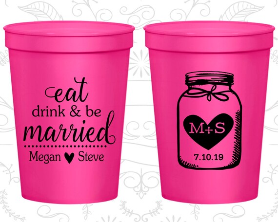 Monogram Stadium Cups, Monogram Cups, Monogram Wedding Cups, Monogram Cup, Monogrammed Plastic Cups, Monogrammed Cups (15) Il_570xn