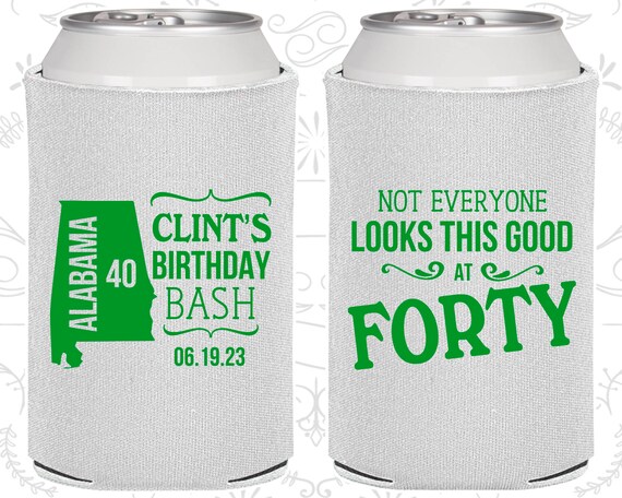 40th Birthday, 40th Birthday Party, Birthday Bash, Not everyone looks this good at 40, Birthday Can Coolers, Birthday Coolies (20050) Il_570xn