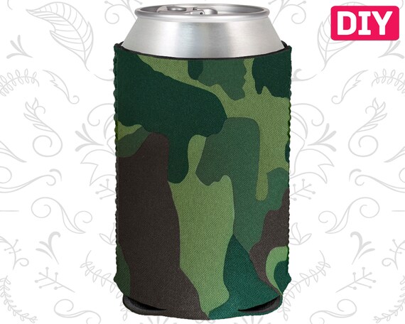 Blank Neoprene Can Coolers Green Camouflage Blank Coolers Camo Collapsible Can Holders Bulk Beer Huggers DIY Crafts Il_570xn