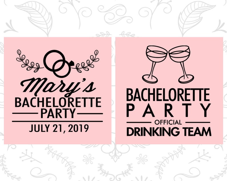 Official Drinking Team, Personalized Bachelorette Stadium Cups, Cocktail Bachelorette Party, Cocktails Girls Bachelorette 60017 image 2