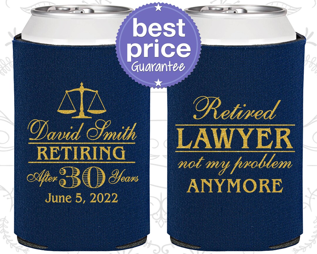 Retirement Party Favors Retirement Can Coolers Retirement Etsy