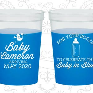 Baby in Boy Baby Shower, Baby Shower Color Changing Cups, It’s a Boy Baby Shower, Baby Shower Color Change Cup | 90015