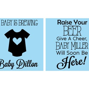 A Baby is Brewing, Beer Baby Shower Party, Baby Announcement, Gender Reveal Party, Shower Party Favors | 90041 image 2