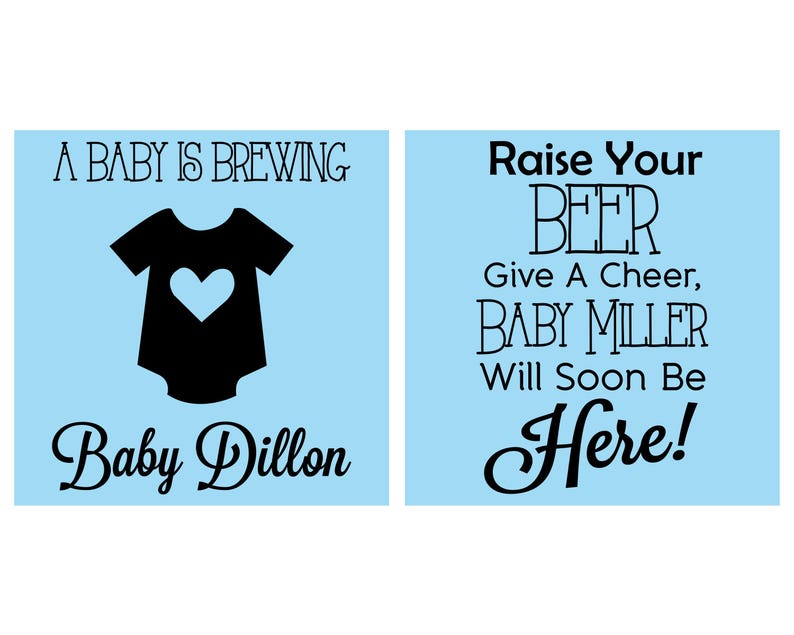 A Baby is Brewing, Beer Baby Shower Party, Baby Announcement, Gender Reveal Party, Shower Party Favors | 90041 image 2