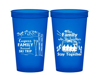 Family Reunion Cups, Family Reunion Gifts, Family Reunion Party Ideas, Family Reunion Ski Trip, Family who ski together | 160041