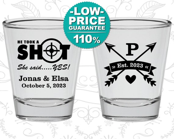 Wedding Shot Glass Favors Shot Glasses Wedding Favors Custom Shot