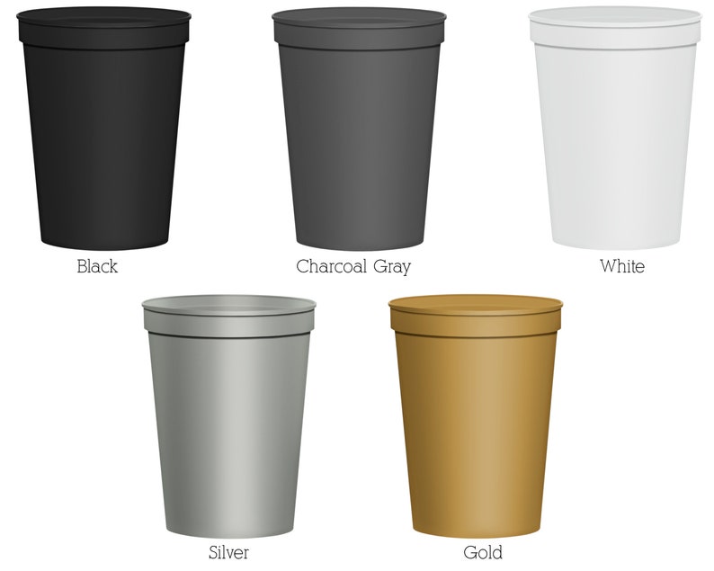 Wedding Cups Wedding Favors Plastic Cups Personalized Cups Hockey Wedding Custom Plastic Cups Custom Wedding Cups C312 Stadium Cups
