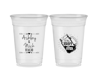 Personalized Disposable Cups, Mason Jar, Monogrammed, Cheap Monogram Soft Sided Cups | 218