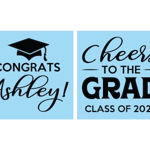 Graduation Cups, Graduation Party Favors, Grad Gifts, College Graduation Favors, Class of 2026 Cups, Cheers to the Graduate | 130020 image 2