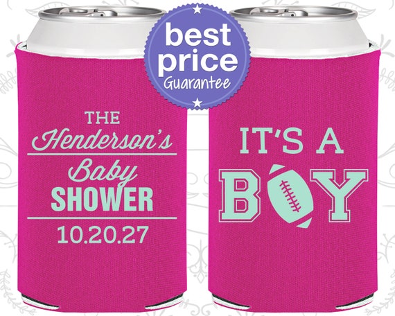 Baby Shower Party Supplies It\u2019s a Boy Baby Shower Can Coolers C90142 Baby Shower Decorations Football Baby Shower Sports Baby Shower