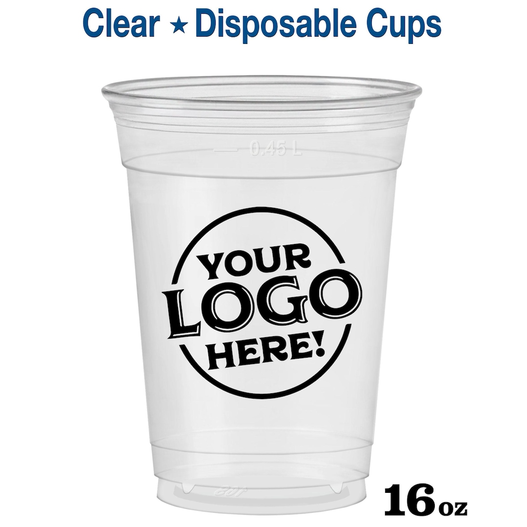 Plastic Cups, Disposable Cups, Clear Plastic Cups, Soft Sided Cups,  Personalized Plastic Cups, Custom Plastic Cups, 16 Oz Soft Plastic Cups -  Etsy