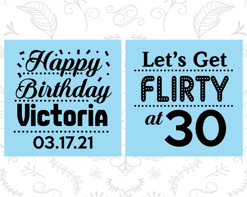 Birthday Tall Shot Glasses Flirty and 30 Flirty and Thirty Happy Birthday 20015 30th Birthday Shooter Glasses