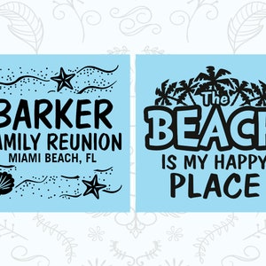 Family Reunion Favors, Family Reunion Can Coolers, Family Reunion Gift Ideas, Family Reunion Beach, The beach is my happy place 160016 image 4