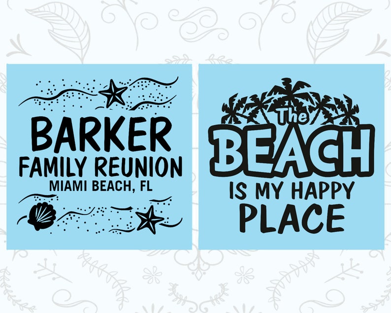Family Reunion Favors, Family Reunion Can Coolers, Family Reunion Gift Ideas, Family Reunion Beach, The beach is my happy place 160016 image 4