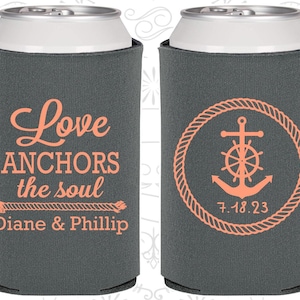 Personalized Wedding Favors, Wedding Favors, Custom Can Cooler, Wedding Reception Favors, Rustic Wedding Favors, Wedding Favor Ideas | 605