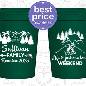 Family Reunion Plastic Cups, Family Reunion Favors, Family Reunion Gift Ideas, Mountains, Family Reunion Camping | 160046