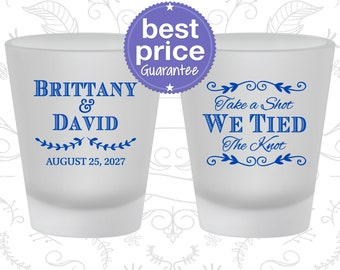 Wedding Shot Glass Favors, Personalized Shot Glasses, Shot Glasses, Shot Glass, Custom Shot Glass, Wedding Favor Shot Glasses (C483)