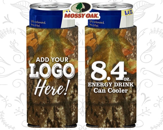 Mossy Oak ® Energy Drink Can Coolers, Camo Can Cooler, Mossy Oak ® Camo Wedding Camouflage, 8.4 oz Il_570xn