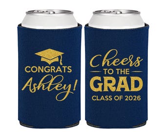 Graduation Party Favors, Graduation Can Cooler, Grad Gifts, College Graduation Favors, Class of 2026 Gift, Cheers to the Graduate | 130020