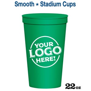 Plastic Cups, Stadium Cups, Party Cups, Plastic Stadium Cups, Plastic Party Cups, Personalized Plastic Cups, Custom Plastic Cups, 22 oz Cups