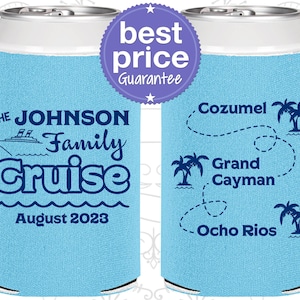Vacation Party Favors, Vacation Can Coolers, Family Vacation Favors, Cruise Party Favors, Cruise Ship, Cruise Ship Gifts | 180035