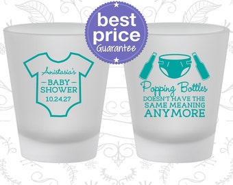 Popping Bottles doesn’t have the same meaning anymore, Baby Shower Shot Glass,, Baby Shower Glasses (C90169)