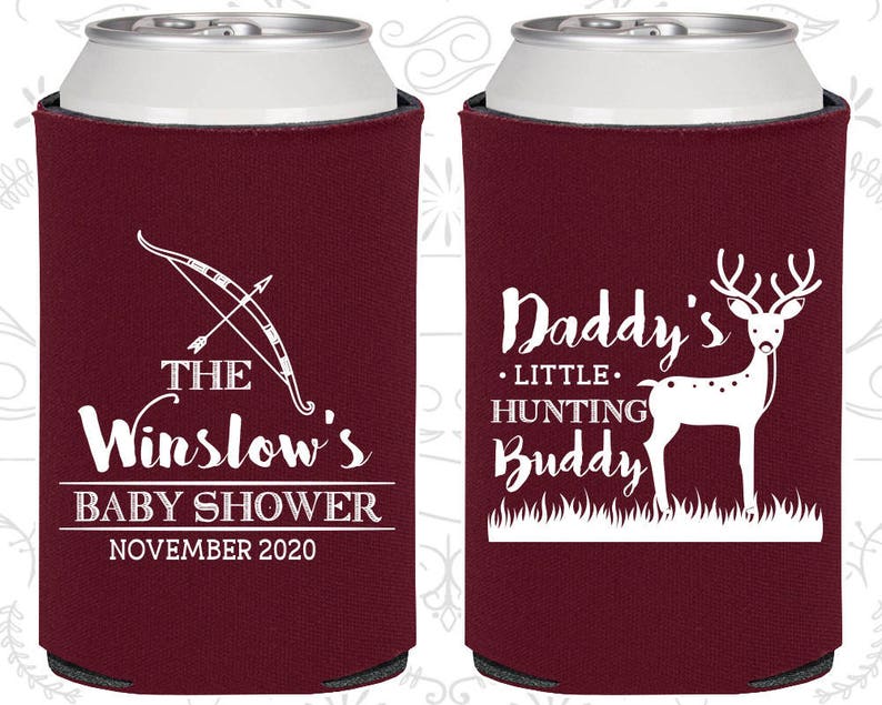 Little Hunting Buddy, Personalized Baby Shower Gift, Deer Baby Shower, Hunting Baby Shower, Diaper Party Favors 90127 image 1