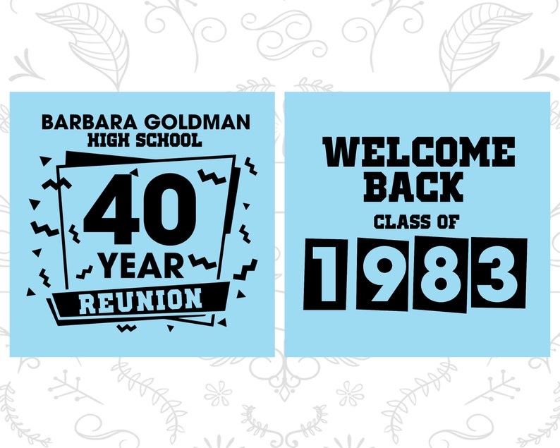 High School Reunion Gifts, Class of 1984 Reunion, 40 Year Reunion, Class Reunion Favors, College Reunion, Can Coolers 140028 image 4