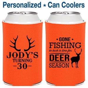 30th Birthday, 30th Birthday Favors, Printed Birthday Ideas, Gone Fishing, Fishing Birthday, Hunting Birthday, Deer Birthday | 20127