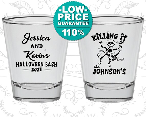 Halloween Shot Glasses, Halloween Party Favors, Custom Halloween, Halloween Gift, Killing it, Halloween Bash (250017) Il_570xn