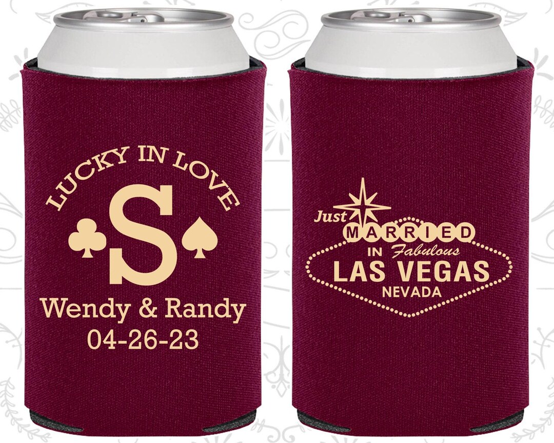 Las Vegas Wedding Favors, Wedding Ideas, Just Married Gifts, Monogram ...