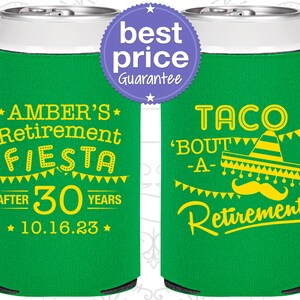 Retirement Party Favors, Retirement Can Coolers, Retirement Gifts, Retirement Party Ideas, Fiesta Retirement Party | 150003