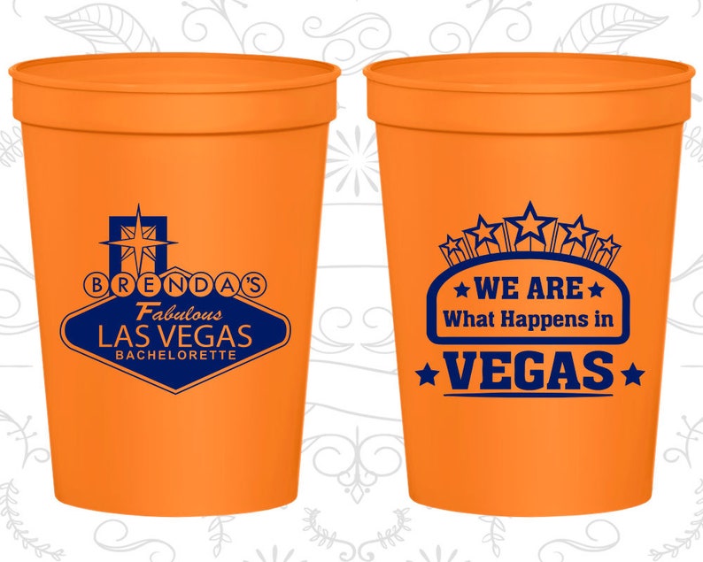 Las Vegas Bachelorette Party Cups Personalized Bachelorette Etsy