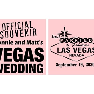 Las Vegas Wedding Favors, Wedding Ideas, Just Married Gifts, Official ...